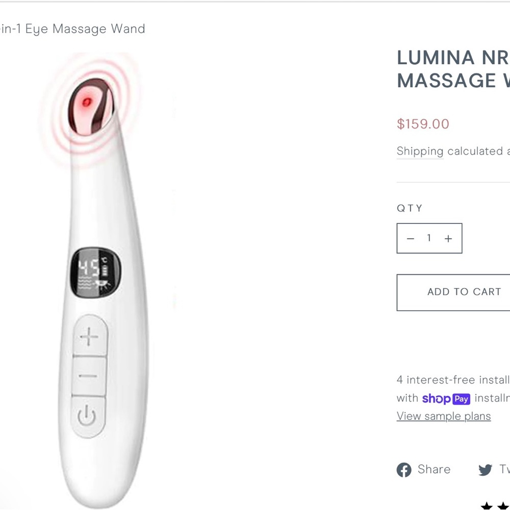 COPY - Lumina NRG Eye Lift BNIB